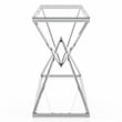 Furniture of America Cazzanarro Contemporary Metal Sofa Table in Chrome Plating
