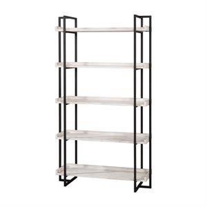 furniture of america lackomb contemporary wood 5 tier bookcase