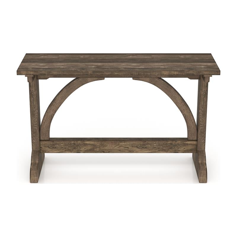 Furniture of America Linx Rustic Wood Rectangle Console Table in Reclaimed Oak