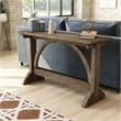 Furniture of America Linx Rustic Wood Rectangle Console Table in Reclaimed Oak