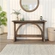 Furniture of America Linx Rustic Wood Rectangle Console Table in Reclaimed Oak