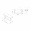 Furniture of America Linx Rustic Wood Rectangle Console Table in Reclaimed Oak