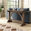 Furniture of America Linx Rustic Wood Rectangle Console Table in Reclaimed Oak