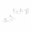 Furniture of America Gren Industrial Metal Floating Shelf in Gray and Black