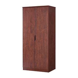 furniture of america lare contemporary wood wardrobe