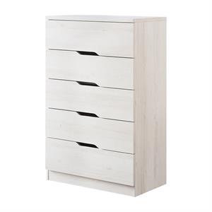 furniture of america lare contemporary wood 5-drawer chest
