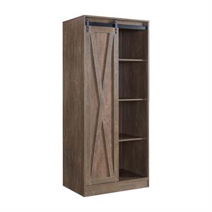 furniture of america ezzi farmhouse wood wardrobe