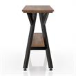 Furniture of America Horford Wood 1-Shelf Console Table in Matte Black