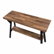 Furniture of America Horford Wood 1-Shelf Console Table in Matte Black