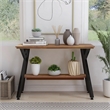 Furniture of America Horford Wood 1-Shelf Console Table in Matte Black