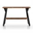Furniture of America Horford Wood 1-Shelf Console Table in Matte Black