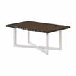 Furniture of America Baletto Wood 2-Piece Coffee Table Set in Oak and White