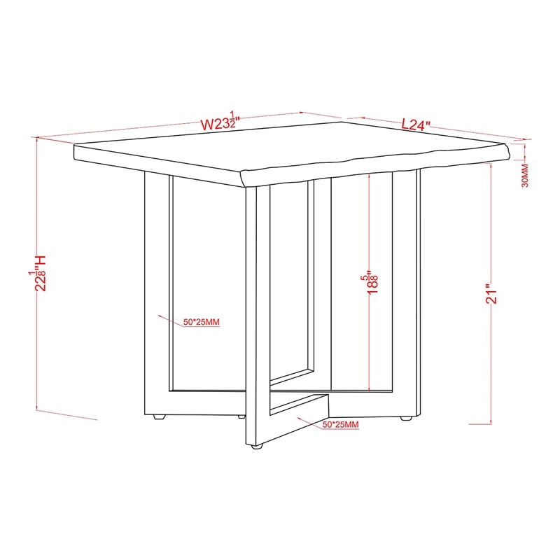 Furniture of America Krestian Wood 2-Piece Coffee Table Set in Oak and White