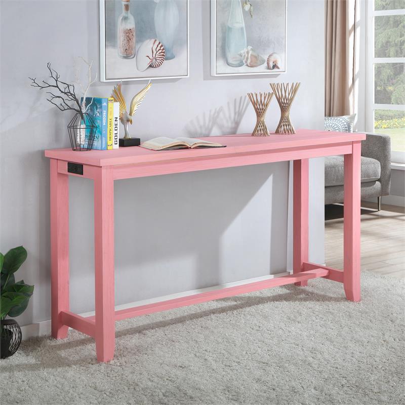 Antique Pink Idf 3474pk Pt, Counter Height Desk