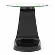 Furniture of America Pelletoni Wood 2-Piece Coffee Table Set in Black