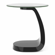 Furniture of America Pelletoni Wood 2-Piece Coffee Table Set in Black