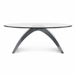 Furniture of America Pelletoni 2Pc Tempered Glass Top Coffee Table Set in Gray