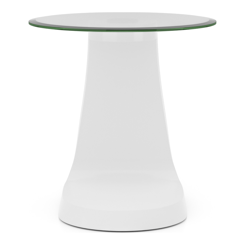 Furniture of America Pelletoni Wood 2-Piece Coffee Table Set in White