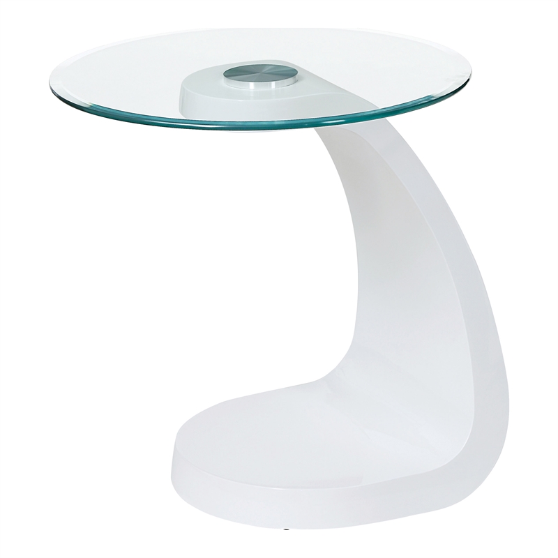 Furniture of America Pelletoni Wood 2-Piece Coffee Table Set in White