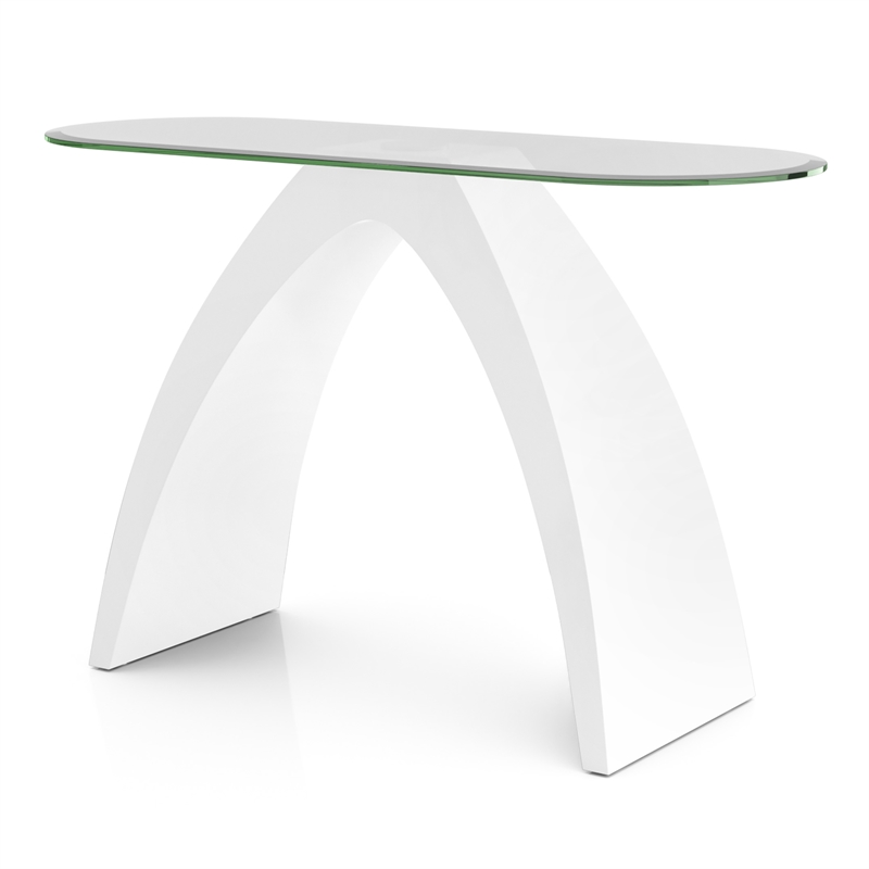 Furniture of America Pelletoni Wood 3-Piece Coffee Table Set in White