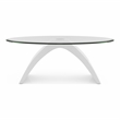 Furniture of America Pelletoni Wood 3-Piece Coffee Table Set in White