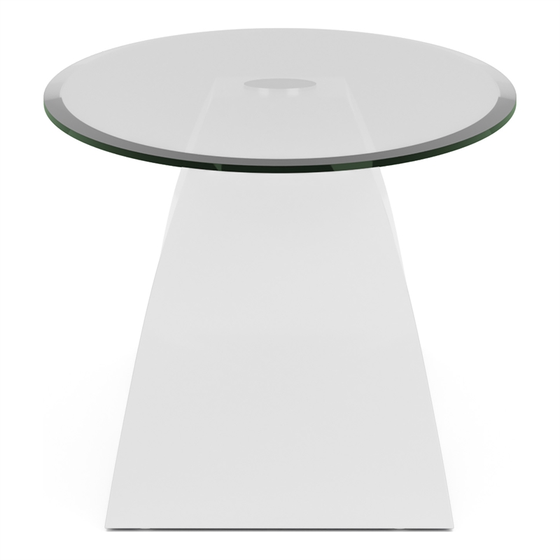Furniture of America Pelletoni Wood 3-Piece Coffee Table Set in White
