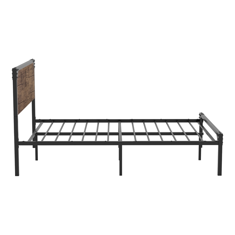 Furniture of America Budenholz Metal Full Platform Bed in Brown