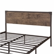 Furniture of America Budenholz Metal Queen Platform Bed in Brown