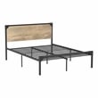 Furniture of America Budenholz Metal Queen Platform Bed in Gray
