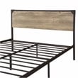Furniture of America Budenholz Metal Queen Platform Bed in Gray