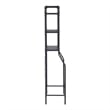 Furniture of America Fesh Metal Over the Toilet Shelf Organizer in Sand Black