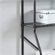 Furniture of America Fesh Metal Over the Toilet Shelf Organizer in Sand Black
