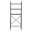 Furniture of America Fesh Metal Over the Toilet Shelf Organizer in Sand Black