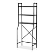Furniture of America Fesh Metal Over the Toilet Shelf Organizer in Sand Black