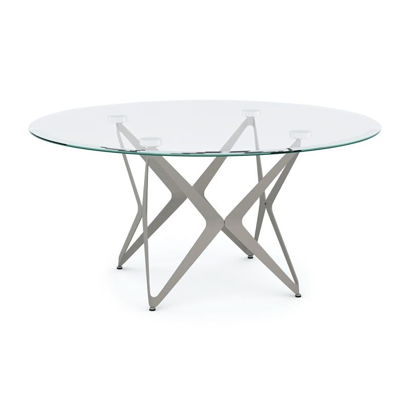 Furniture of America Staneri Glass Top Coffee Table in Gold Champagne