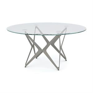 Furniture of America Staneri Glass Top Coffee Table in Gold Champagne