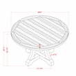 Furniture of America Muschamp Wood Dining Table in Antique White and Dark Oak