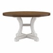 Furniture of America Muschamp Wood Dining Table in Antique White and Dark Oak