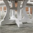 Furniture of America Muschamp Wood Dining Table in Antique White and Dark Oak