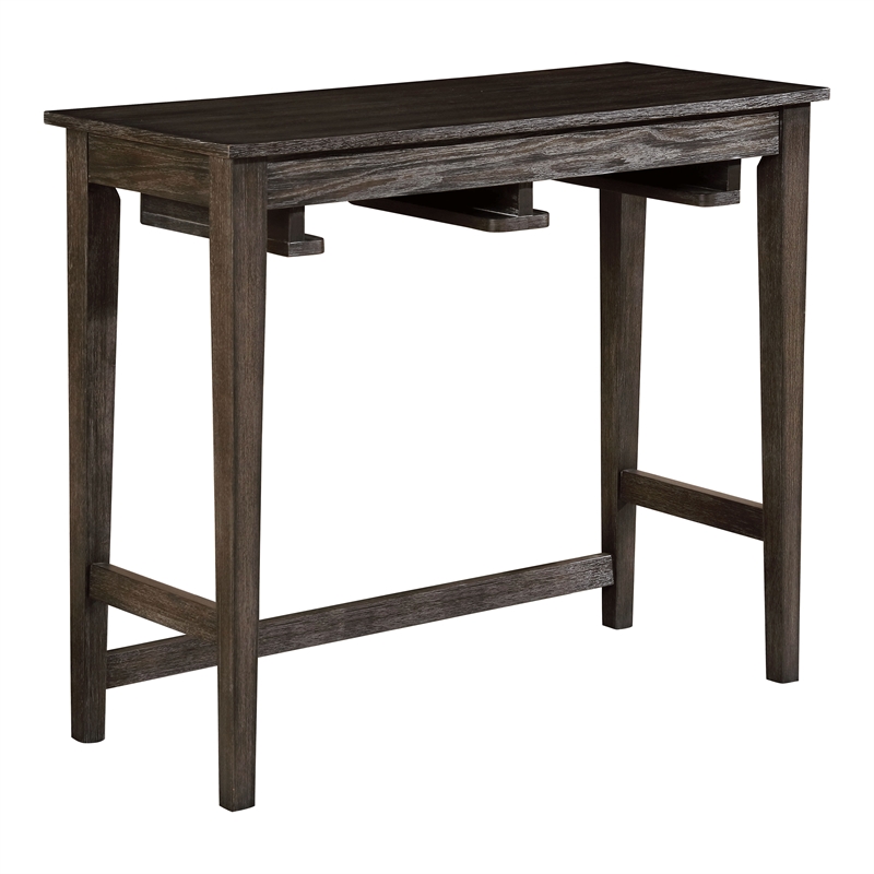 Furniture of America Elda Wood 3-Piece Counter Height Table Set in Gray