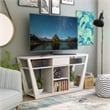 Furniture of America Frankl Modern Wood 60-Inch TV Stand in White Oak