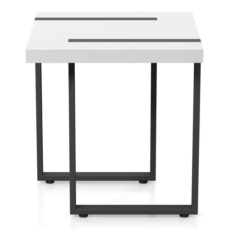 Furniture of America Aryala Contemporary Metal End Table in Black and