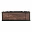 Furniture of America Lionna Metal 6-Shelf Console Table in Sand Black