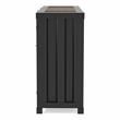 Furniture of America Lionna Metal 6-Shelf Console Table in Silver Gunmetal