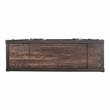Furniture of America Lionna Metal 6-Shelf Console Table in Silver Gunmetal