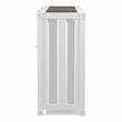 Furniture of America Lionna Metal 6-Shelf Console Table in Sand White