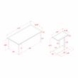 Furniture of America Onnah Contemporary Metal 2-Piece Coffee Table Set in White