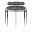 Furniture of America Hylen Metal 2-Piece Coffee Table Set in Gray