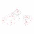 Furniture of America Hylen Metal 2-Piece Coffee Table Set in Natural Tone