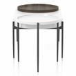 Furniture of America Hylen Metal 2-Piece Coffee Table Set in White